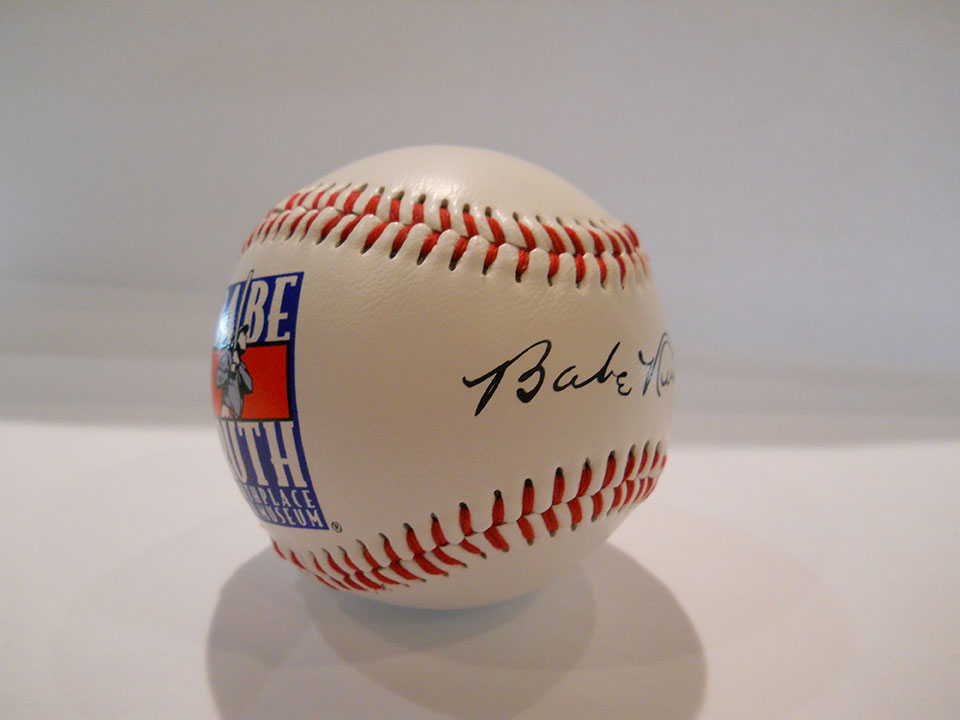 Babe Ruth Museum Facsimile Signature Autographed Baseball