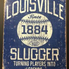 LOUISVILLE SLUGGER MINI BAT, 1981 14 YEAR OLD BABE RUTH TOURNEY PLAINFIELD,  IND